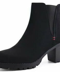 Black Slip On Chelsea Boots SA76