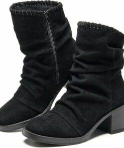 Black Suede Ankle Boots SA74