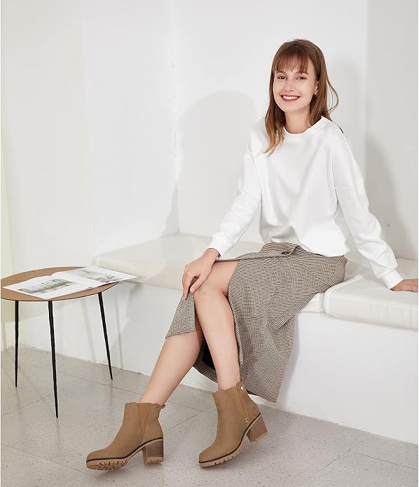 Brown Slip On Chelsea Boots SA78 - Image 2