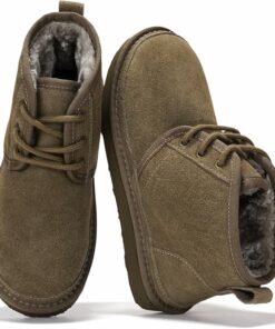 Green Genuine Leather Snow Boots SA60
