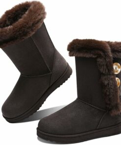 Mid Calf Suede Snow Boots SA69