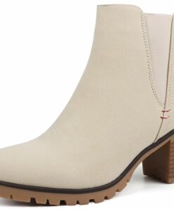 Sand Slip On Chelsea Boots SA77