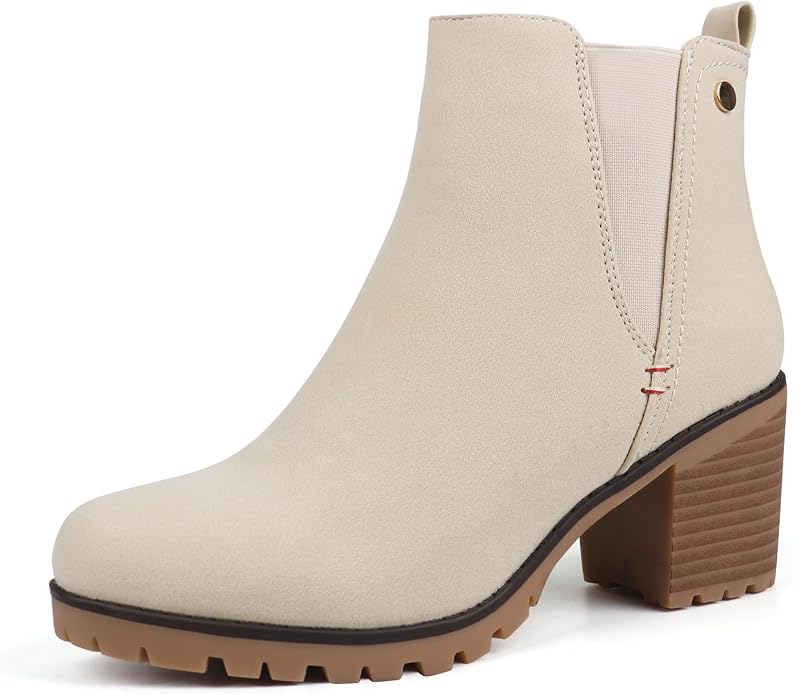 Sand Slip On Chelsea Boots SA77