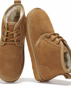 Tan Genuine Leather Snow Boots SA62