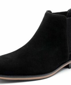 Men's Black Suede Chelsea Boots SA104