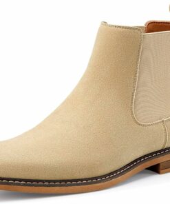 Men's Camel Suede Chelsea Boots SA105