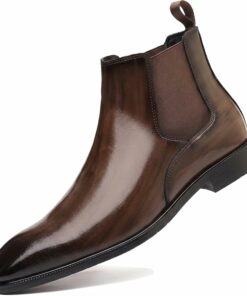 Men's Leather-brown Chelsea Boots SA110