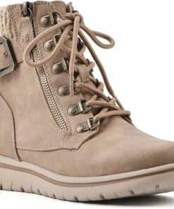 Natural Hearty Cushioned Hiker Ankle Boots SA118