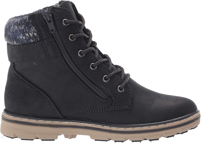 Navy Lace-up Hiker Style Boot SA133 - Image 2