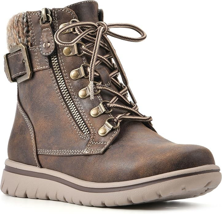Trendy Hearty Cushioned Hiker Ankle Boots SA116