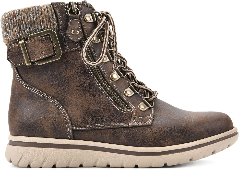 Trendy Hearty Cushioned Hiker Ankle Boots SA116 - Image 2