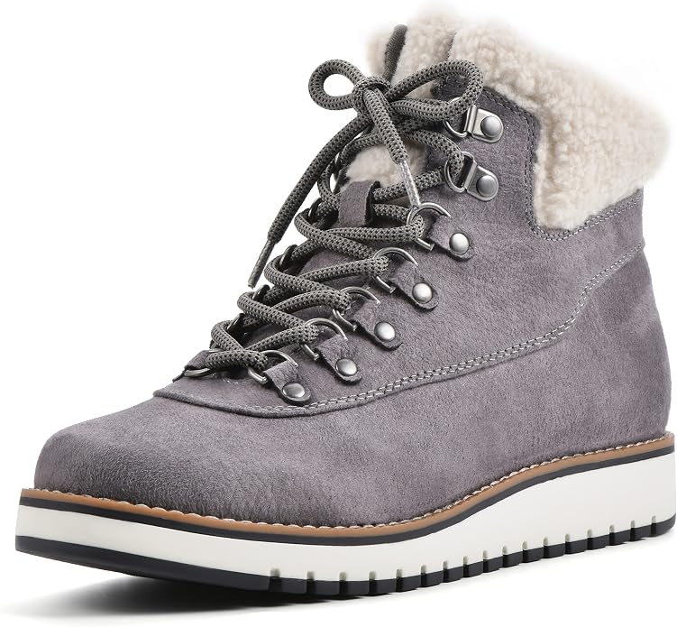 Women's Grey Cozy Boots SA140